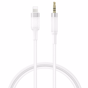 XO audiokaapeli NB-R279A Lightning - jack 3,5mm 1,0m, valkoinen