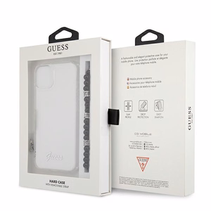Guess GUHCP13SKPSBK iPhone 13 mini 5.4" läpinäkyvä kovakotelo Musta Pearl