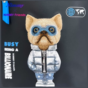 NIMMY Cool&Cute 2.0 Dog -kannettavan reppu, musta