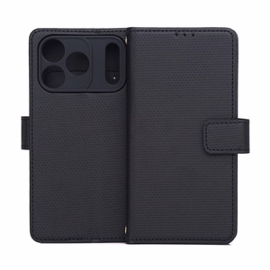 Musta TFO Smart Triangle -lompakkokotelo – Apple iPhone 17 Pro- ja iPhone 18 Pro -puhelimille