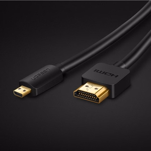 Ugreen HDMI - micro HDMI -kaapeli 19-nastainen 2.0v 4K 60Hz 30AWG 1,5 m musta (30102)
