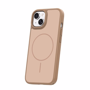 Frame Thin Mag case for iPhone 13 6,1" brown