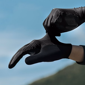 Rockbros cycling gloves spring/summer/autumn, full, size: XXL - black