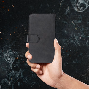Läppäsuojakuori iPhone 12 / 13 / Samsung S6 / A5 2016 / Xcover 4 / S22 / Huawei P8 2017:lle Common Book koko S musta