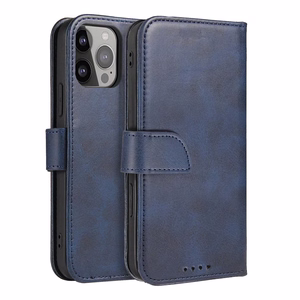 Magnet Suojakuori läpällä Samsung Galaxy S25+ - Sininen