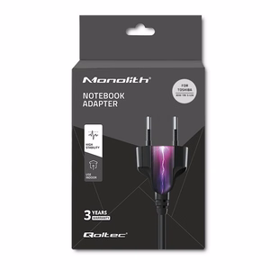Qoltec 50073.65W virta-adapteri/invertteri sisäkäyttöön, musta