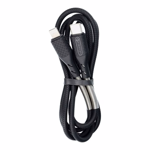 Kaapeli USB C - Lightning Forcell F-Energy PD 3A 27W Carbon 1 m CB-01C musta