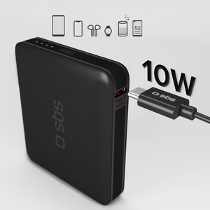 Powerbank SBS NanoTube 5000 mAh High-Density - musta