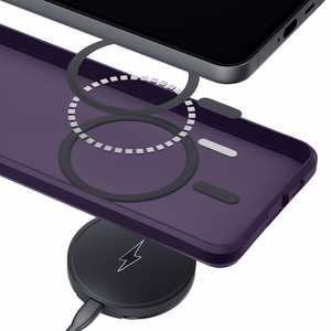 3mk Smoke MagCase - suojakuori iPhone 17:lle - violetti-läpikuultava