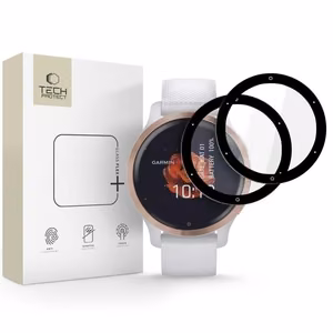 Tech-Protect Glass Flex+ 2 kpl hybridilasi Garmin Venu 2S:lle - musta