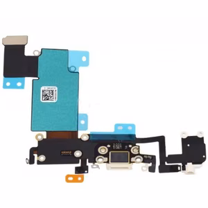 Latausportti yhteensopiva Apple iPhone 6S Plus 5.5 flexillä valkoinen HQ