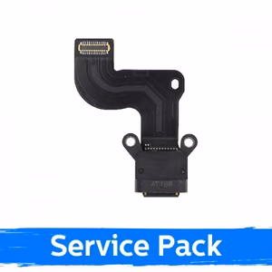 Charging Port Compatible With Google Pixel 3A XL With Flex / Silver / (Service Pack)