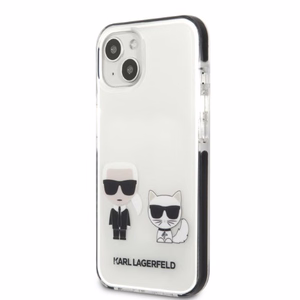 Karl Lagerfeld KLHCP13STPEKCW iPhone 13 mini 5.4 kovakuori valkoinen/valkoinen Karl & Choupette