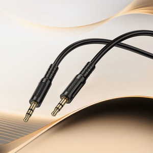 Borofone AUX-kaapeli BL25 Nice - jack 3,5mm - jack 3,5mm - 1 metri musta