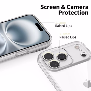 Tech-Protect FlexAir Suojakuori iPhone 17 Pro Max:lle - kirkas