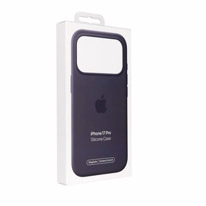 iPhone 17 Pro silikoninen suojakuori MagSafella – purppurasumu