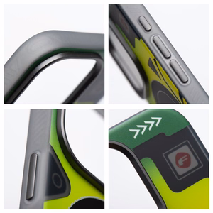 Suojakuori Samsung S25 ULTRA:lle Forcell F-Protect Levels Dual Layer 4D MagSafe-yhteensopiva Military Drop-Test cyber green