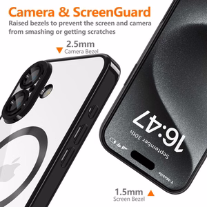 Tech-Protect MagFlex MagSafe Suojakuori iPhone 16:lle - musta