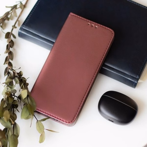 Phone Case "Smart Magnetic" for Xiaomi Redmi 13 4G / Redmi 13 5G / Poco M6 4G Red Wine