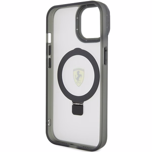 Ferrari Ring Stand 2023 Collection MagSafe suojakuori iPhone 15 Plus / 14 Pluslle - musta