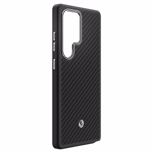 Spigen Enzo Aramid GP-FPS938PGABW silikonikotelo sisäänrakennetulla MagFit-sormuksella Samsung Galaxy S25 Ultra - Musta