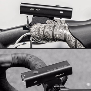 Rockbros 24710012001 polkupyörän etuvalo 800 lm + USB-C - USB-A kaapeli - musta