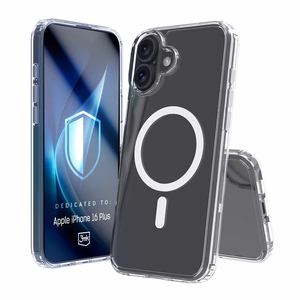3mk Armor MagCase Suojakuori iPhone 16 Plus:lle - läpinäkyvä