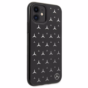 Mercedes Silver Stars kuvio Kotelo iPhone 11 / Xr - musta