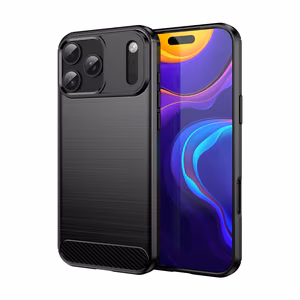 Carbon Suojakuori iPhone 17 Pro Max:lle - Musta