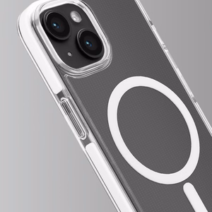 Puro Lite Mag Pro MagSafe Silicone Case for iPhone 15 - Transparent