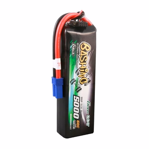 GensAce G-Tech LiPo-akku 5000 mAh 11,1 V 60C 3S1P, EC5-liittimellä