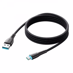 Joyroom Starry Series SA32-AC3 3A USB-A / USB-C kaapeli 1m - musta