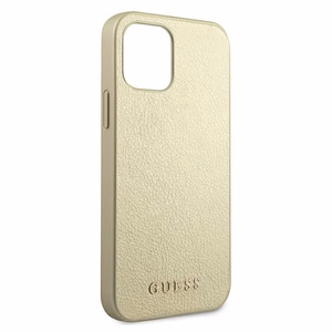 Guess GUHCP12LIGLGO iPhone 12 Pro Max 6.7" kultainen/kultainen kovakotelo Iridescent (Iriseva)