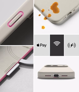Ringke MagSafe -silikonisuojakuori laitteelle iPhone 18 Pro Max – beige