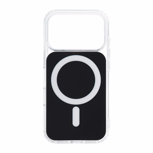 Case for Samsung A37 Clear Fusion Mag Cover compatible with MagSafe black