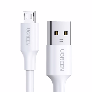 Ugreen US289 60143 micro USB / USB-A -kaapeli, 2 m, valkoinen
