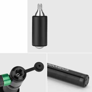 Rockbros HQ-75D-CO2 käsikäyttöinen alumiininen CO2-pumppu – väri: musta