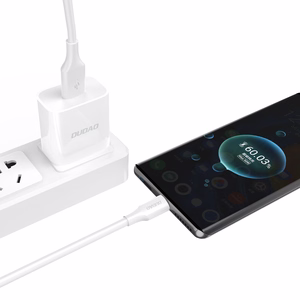 Dudao L2SM USB-A / micro USB 6A kaapeli 1,2 m - valkoinen