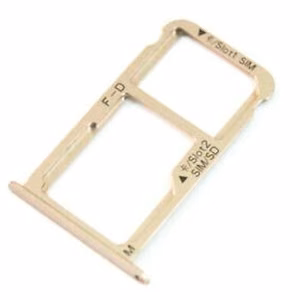 SIM-kortin pidike Huawei Mate 9 (Dual) kultainen alkuperäinen (service pack)