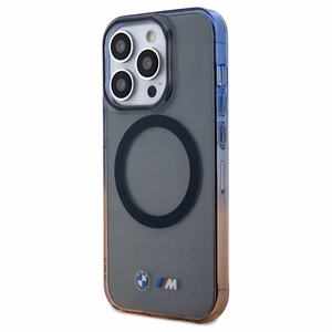 BMW Gradient Bumper MagSafe -suojakuori iPhone 15 Pro Maxille - harmaa