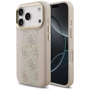 Guess 4G Stripe MagSafe suojakuori iPhone 17 Pro - pinkki