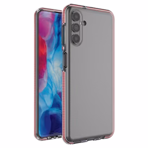 Spring Case Cover Geelisuojus värikehyksellä Samsung Galaxy A13 5G vaaleanpunainen vaaleanpunainen