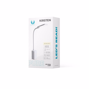 Desk LED Lamp 6W with clip PURE FLB-10 KIRSTEN white Forever Light