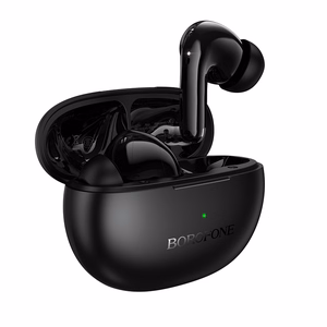 Mustat TWS Bluetooth -kuulokkeet Borofone FQ16 Star, ANC+ENC, Smart AI