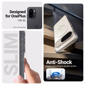 Crong Hybrid Clear Magnetic MagSafe case for OnePlus 15R, clear