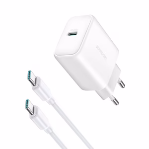 Joyroom JR-TCF24 USB-C PD 30W QC SFC verkkolaturi - valkoinen + 1m USB-C kaapeli