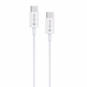Devia kaapeli Smart EC042 PD USB-C - USB-C 60W 3A valkoinen