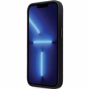 Karl Lagerfeld KLHCP13LSMHKNPK Suojakuori iPhone 13 Pro / 13:lle - musta Silikoninen Ikonik Metal Pin