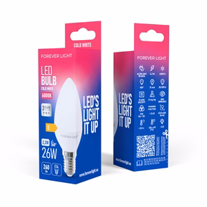 Forever Light LED-lamppu E14 C37 2,2W 260lm 6000K luokka E