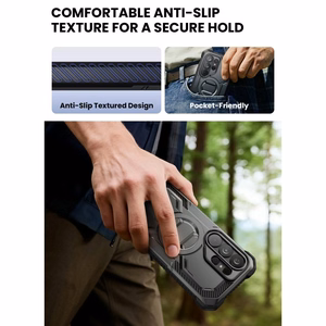 Supcase iBlason ArmorBox Clip Mag MagSafe suojakuori Samsung Galaxy S26 Ultralle - musta